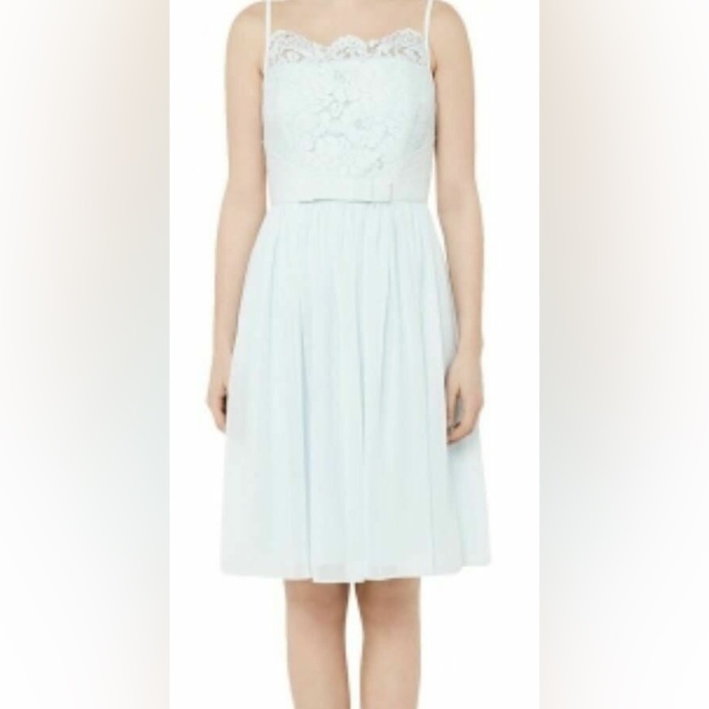 Ted Baker London Women's Mimee Lace Bodice Midi Dress, Mint, TB 2